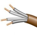 Cci CCI 553046607 Thermostat Cable, 250 ft L, 18 AWG, Brown Sheath 553046607